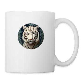Weißer Tiger - Tasse - Weiß - Rechts