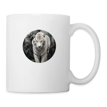 Weißer Tiger - Tasse - Weiß - Rechts