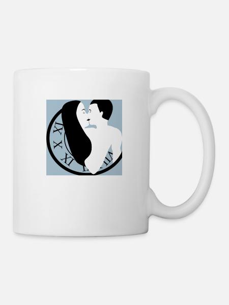 Liebesuhr - Tasse - Weiß