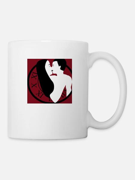 Liebesuhr - Tasse - Weiß