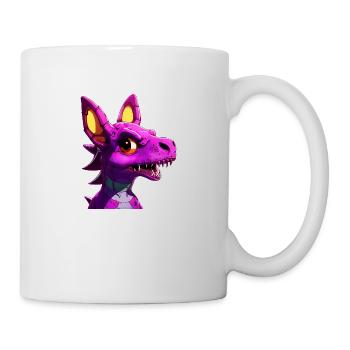 lila dragon - Tasse - Weiß - Rechts