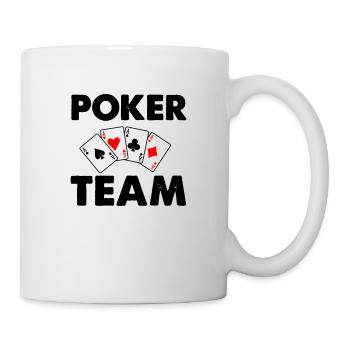 Équipe de poker - Mug blanc - blanc - Droite