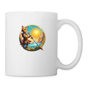 Swordscat de la plage de l’été - Mug blanc - blanc - Droite