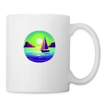 Sailing Sailboat Sailing Sailing Sailing Ship - Mug - white - Right