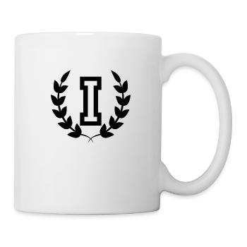 Lettre i sport - Mug blanc - blanc - Droite