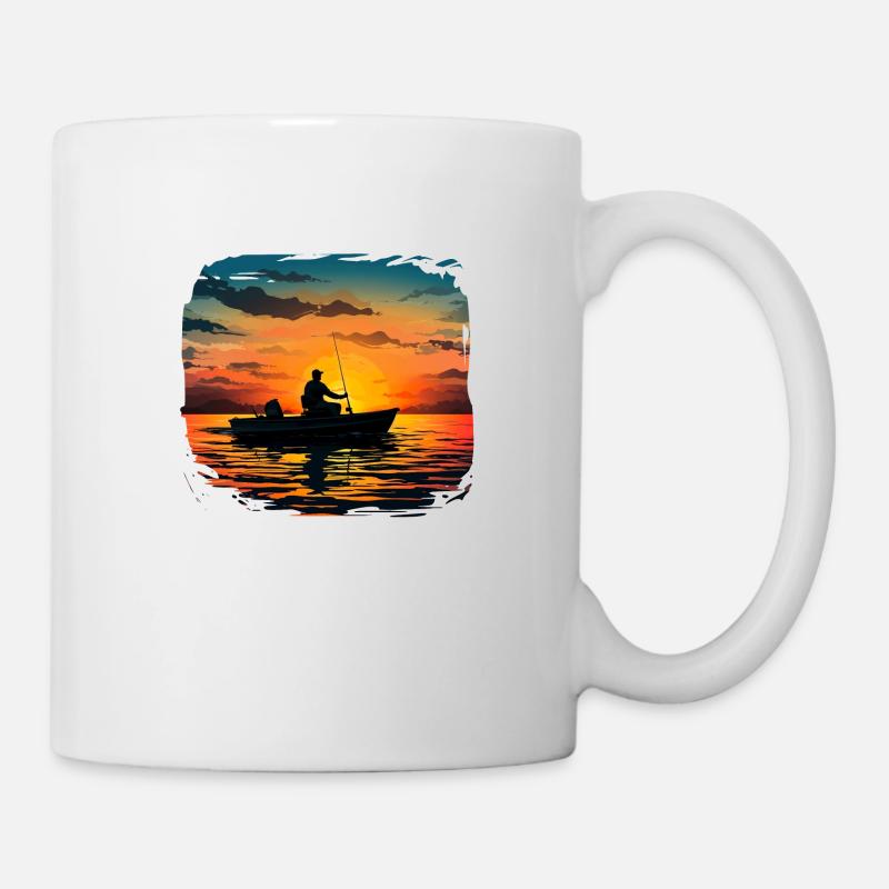 Boat anglers - Mug - white