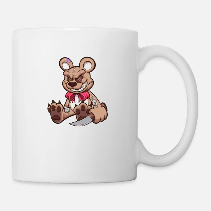Böser Teddybär - Tasse - Weiß