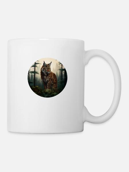 Luchs - Tasse - Weiß