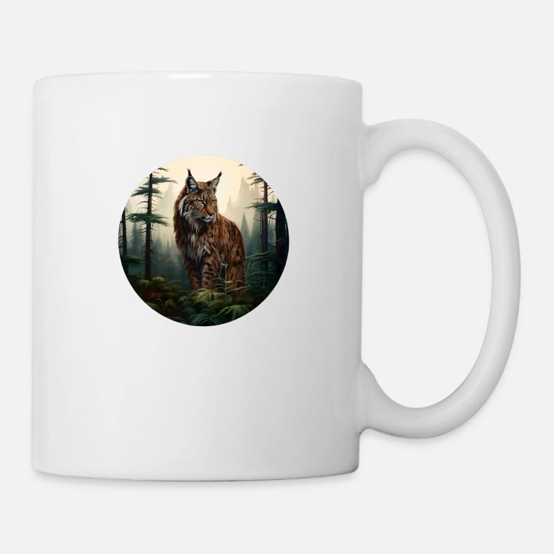 Luchs - Tasse - Weiß