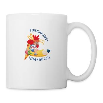 Schulkind Schulanfang zuckertüte Bleistift - Tasse - Weiß - Rechts