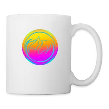 Neon Horse Lover - Tasse - Weiß - Rechts