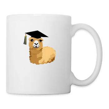 Bachelor Alpaca Studies Graduate School Leaving Certificate - Mug - white - Right