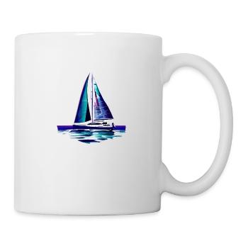 voilier voilier voilier voilier voilier voilier - Mug blanc - blanc - Droite
