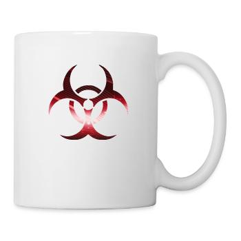 Biohazard rot - Tasse - Weiß - Rechts