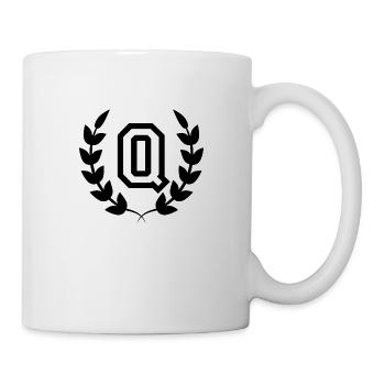 Buchstabe q sport - Tasse - Weiß - Rechts