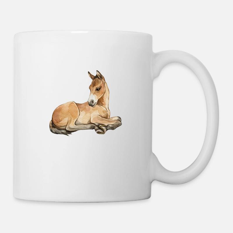 fohlen - Tasse - Weiß