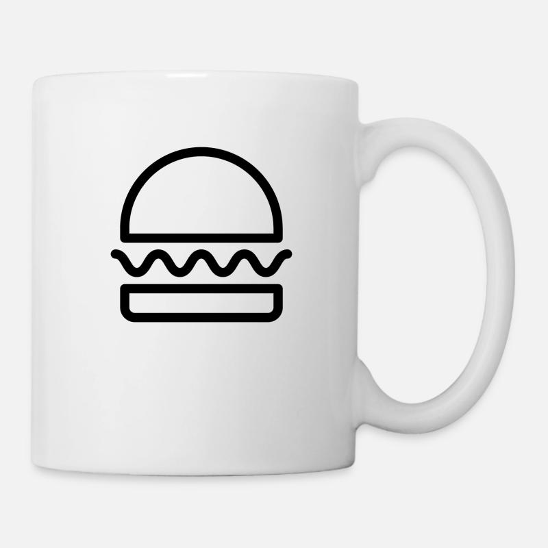 Burger - Tasse - Weiß