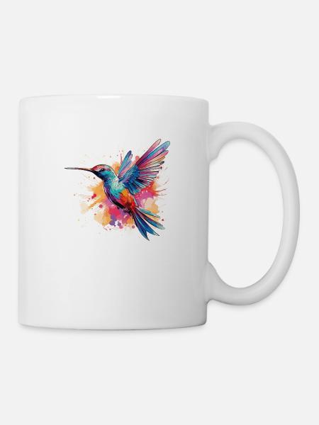 Exotic hummingbird: Bright colour worlds - Mug - white