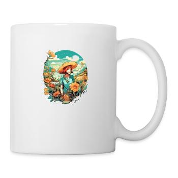 Marie en vacances - Mug blanc - blanc - Droite
