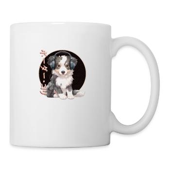 Japanese Music Puppy Dog - Mug - white - Right