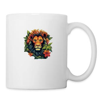 Royal Lion Magic in Tropical Jungle - Mug - white - Right