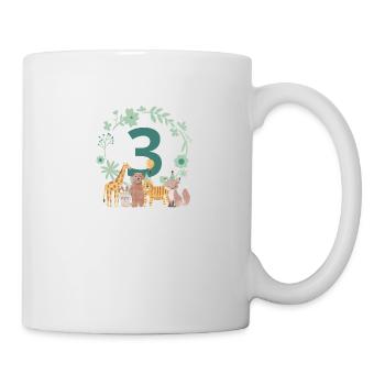 3rd anniversary - third anniversary animals - Mug - white - Right