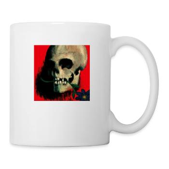 skull red - Mug - white - Right
