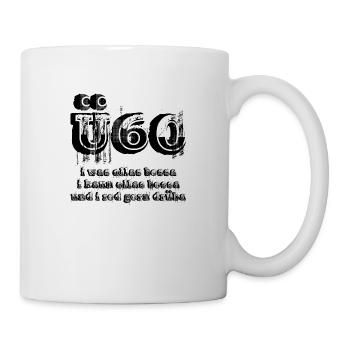 ü60 - über 60, kann alles und weiß alles besser - Tasse - Weiß - Rechts