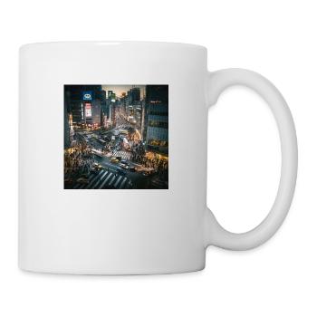Tokyo la nuit - Mug blanc - blanc - Droite
