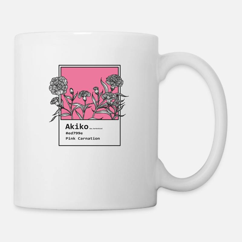 Nelken Akiko - Tasse - Weiß