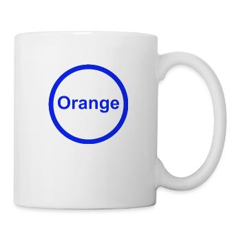 Orange - Tasse - Weiß - Rechts
