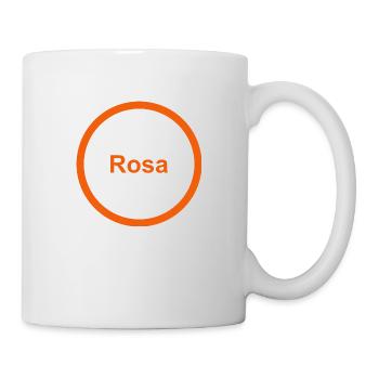 Rosa - Tasse - Weiß - Rechts