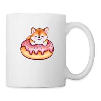 Le doux délice de beignets géant de Shiba Inu - Mug blanc - blanc - Droite