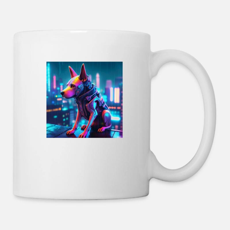 Chien Cyberpunk - Mug blanc - blanc