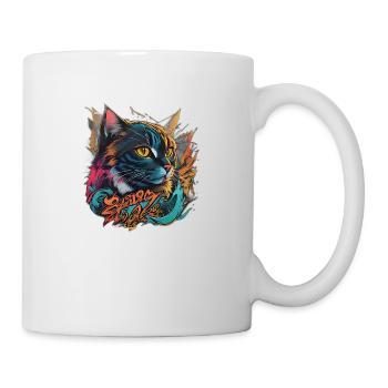 Beautiful Cat Design - Mug - white - Right