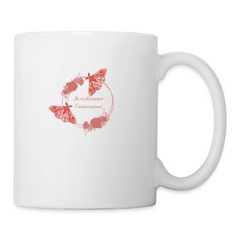 Je vis pleinement l’instant présent - Mug blanc - blanc - Droite