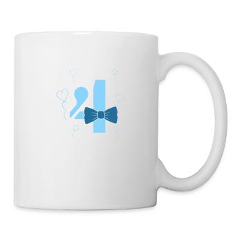 4th birthday boy - Mug - white - Right