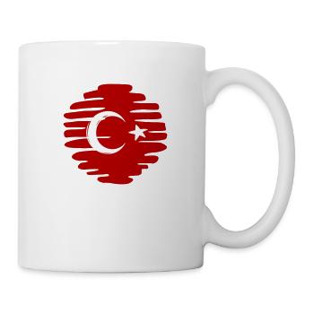Turkey Turkish Button Point painted dot - Mug - white - Right