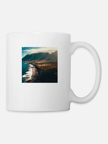 Montagnes de l’île - Mug blanc - blanc