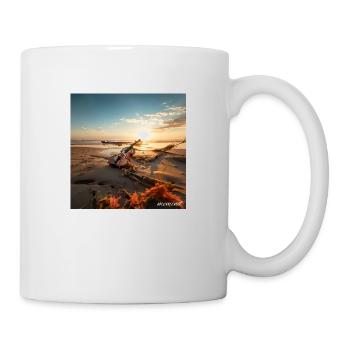 Violin at the beach - Tasse - Weiß - Rechts
