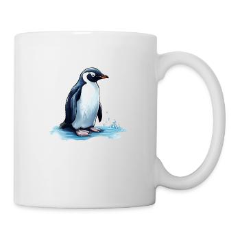 Pingouin en smoking - Mug blanc - blanc - Droite