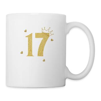 17th anniversary golden crown - Mug - white - Right