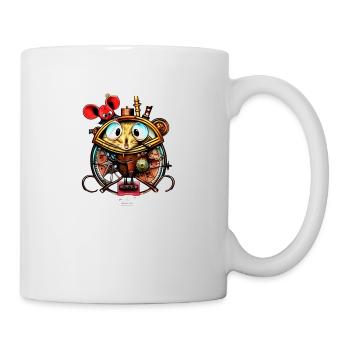 Crazy Maus - Tasse - Weiß - Rechts