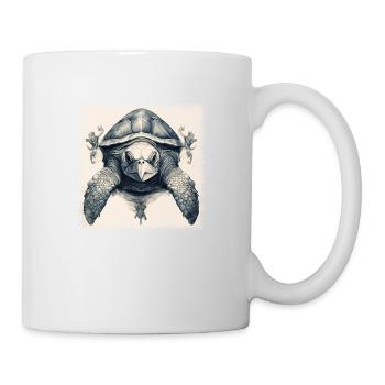 Tortue de mer Vague de plongée Idée cadeau d’anniversaire - Mug blanc - blanc - Droite