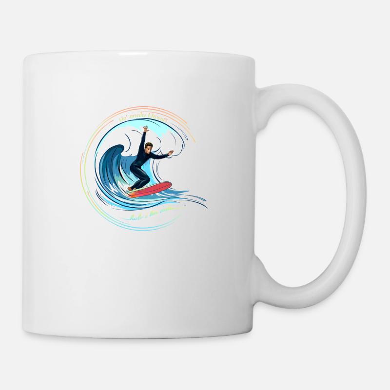 Surfen Hawaiian - Tasse - Weiß