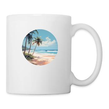 Discover the sunny side of the beach feeling - Mug - white - Right