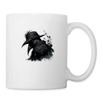 Pestdoktor Krähe - Tasse - Weiß - Rechts