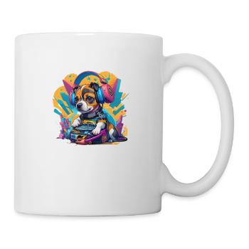 DJ Puppy - Mug blanc - blanc - Droite