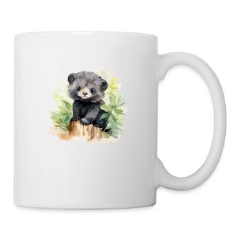 Braunbär - Tasse - Weiß - Rechts