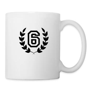 Geschenkidee zum 6. Geburtstag 6 Jahre - Tasse - Weiß - Rechts
